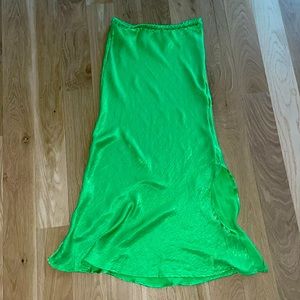 Like green maxi skirt. Made by Bucket List size L (runs small)